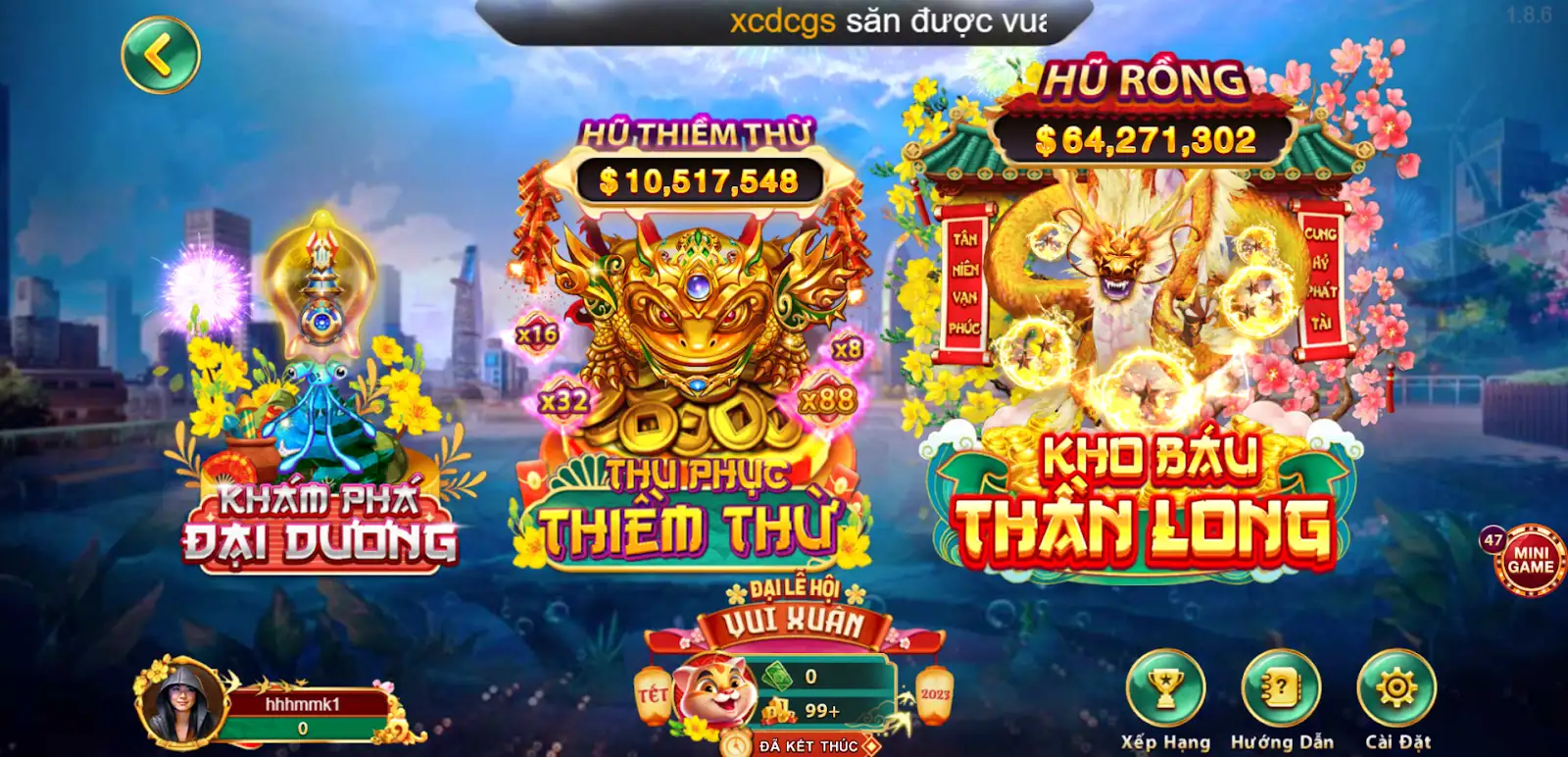 Các trận đấu thú vị trong trò chơi Vua Săn Cá tại cổng game Hitclub