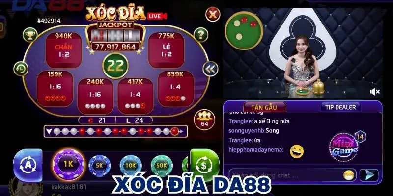 Xóc đĩa DA88 – Sảnh cược chất lượng đỉnh cao hàng đầu