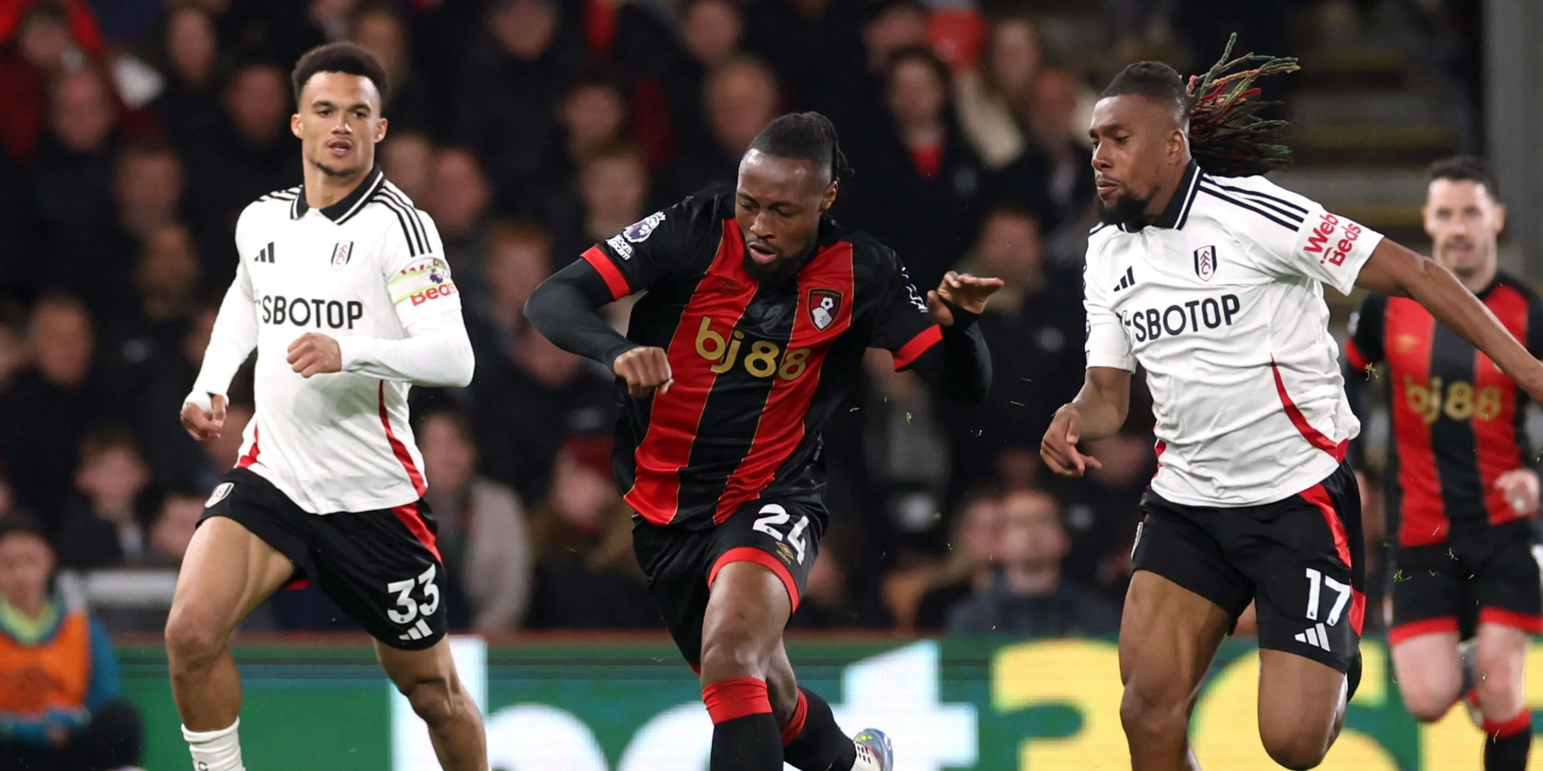 Antoine Semenyo thể hiện sức mạnh và tốc độ trong màu áo Bournemouth tại Premier League