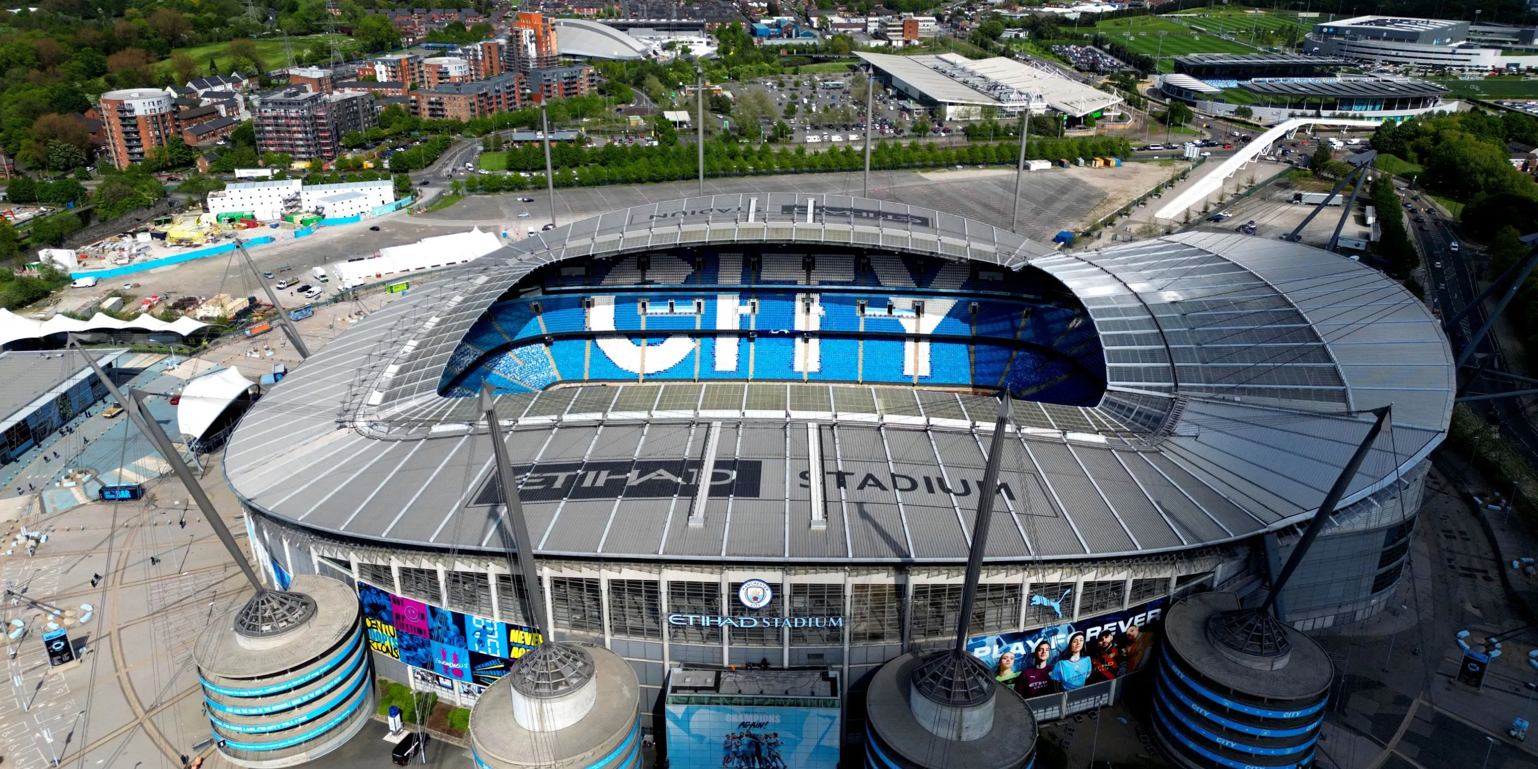 Sân vận động Etihad, sân nhà của Manchester City tại Ngoại hạng Anh