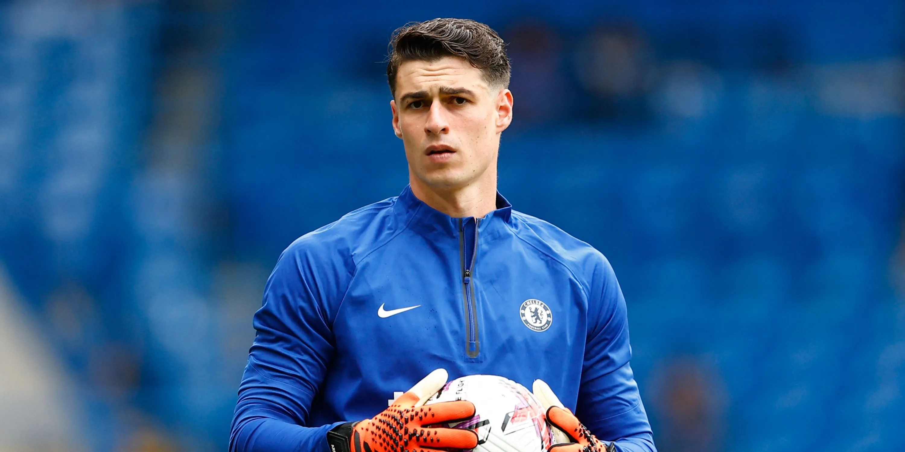 Thủ môn Kepa Arrizabalaga trong màu áo Chelsea tại Stamford Bridge