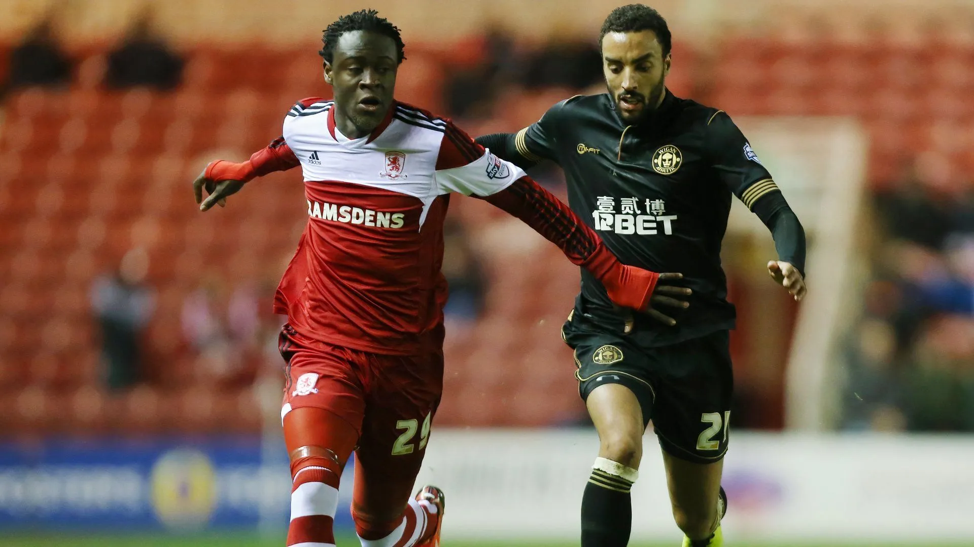 Tiền đạo Kei Kamara trong quãng thời gian khoác áo Middlesbrough tại Championship