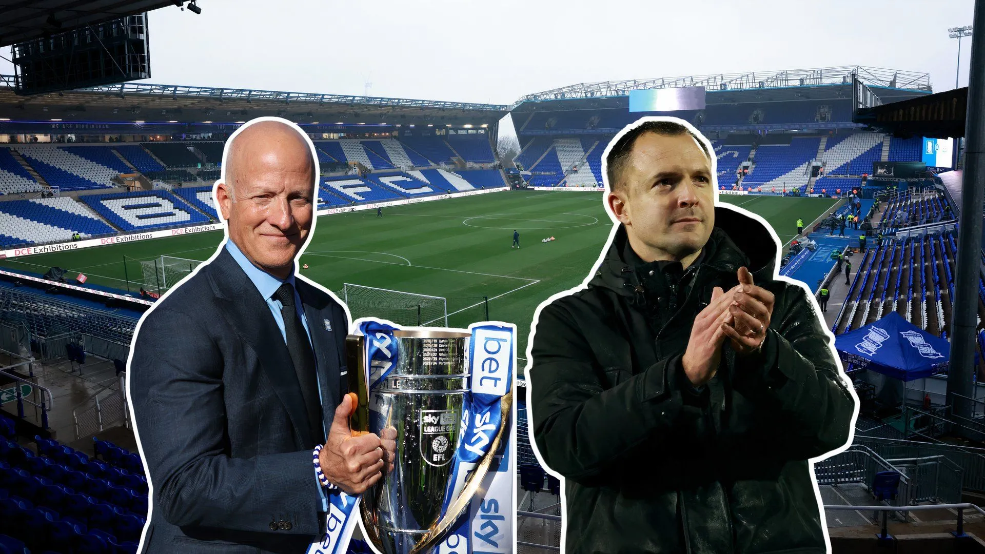 Chủ sở hữu Birmingham City Tom Wagner và HLV Chris Davies