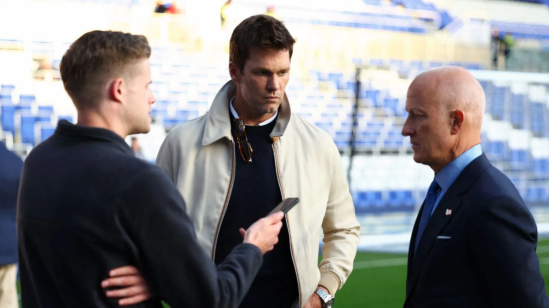 Tom Brady và Tom Wagner tại sân St Andrew's của Birmingham City