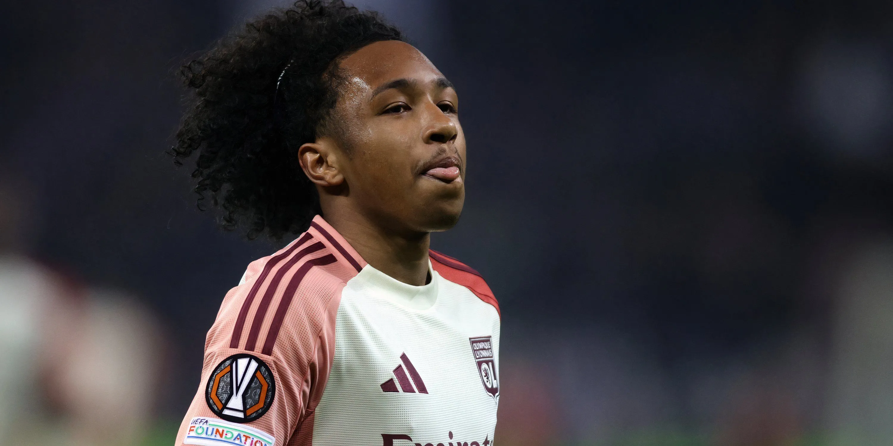 Cầu thủ chạy cánh Malick Fofana của Lyon trong một trận đấu tại Ligue 1