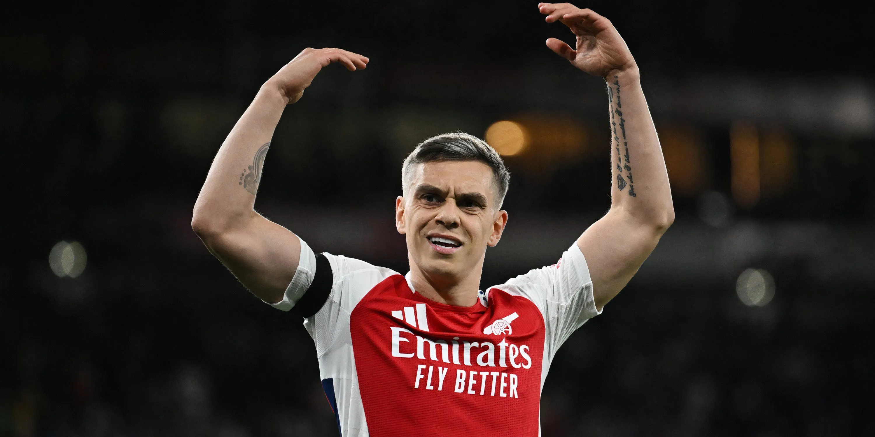Cầu thủ Leandro Trossard của Arsenal trong trận đấu tại UEFA Champions League