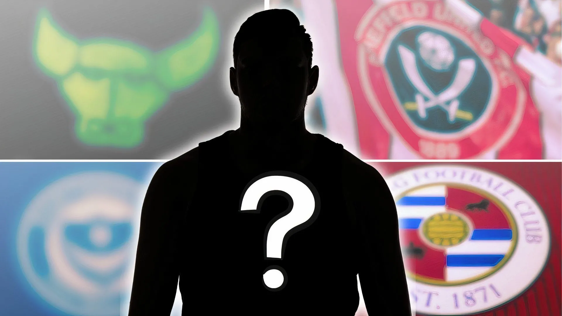 Huy hiệu các câu lạc bộ Oxford United, Reading, Portsmouth và Sheffield United liên quan đến tin tức chuyển nhượng cầu thủ