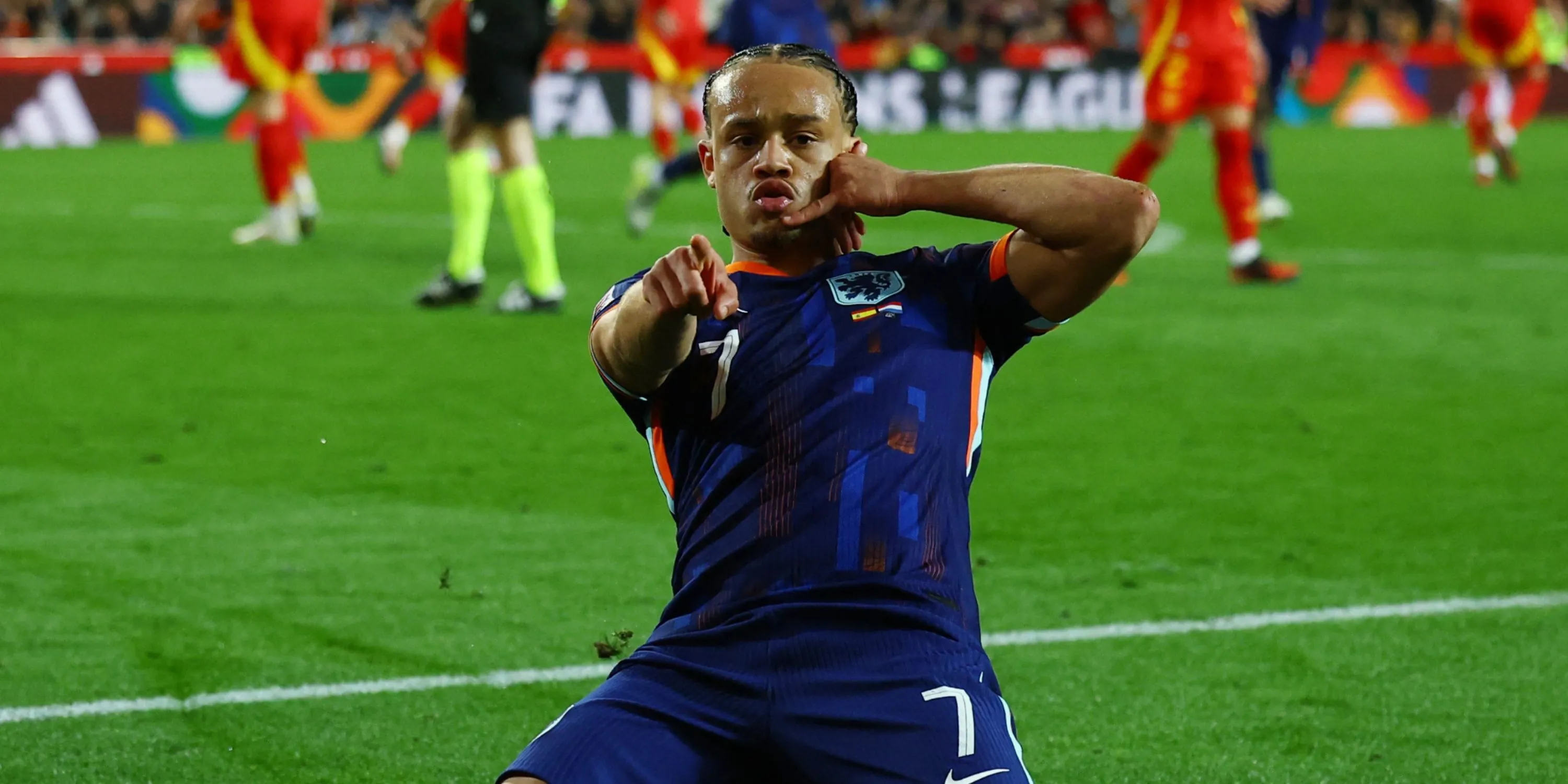 Xavi Simons trong màu áo RB Leipzig, mục tiêu hàng đầu của Chelsea