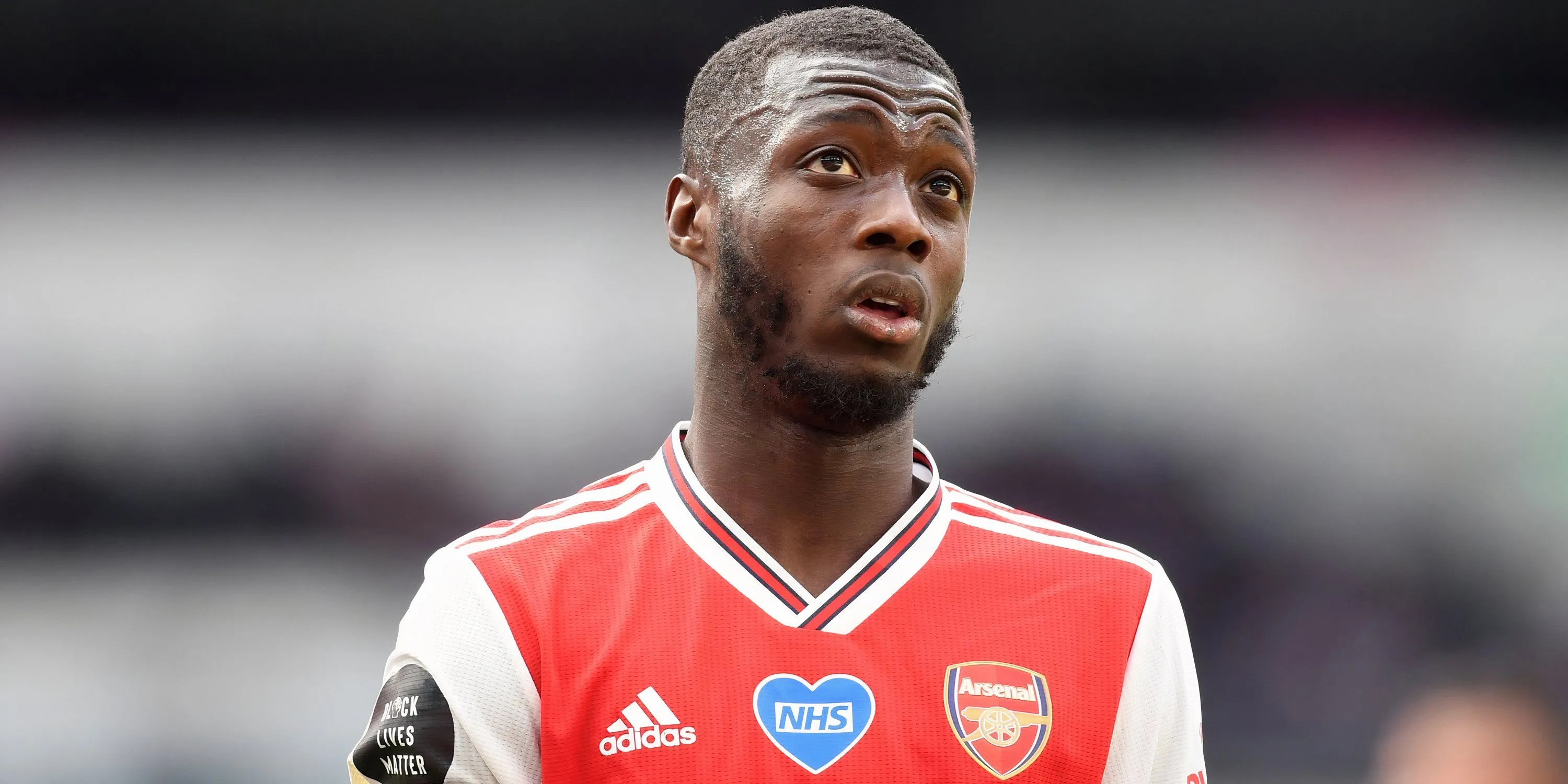 Cựu cầu thủ chạy cánh Nicolas Pepe trong màu áo Arsenal trước khi chuyển sang Villarreal.