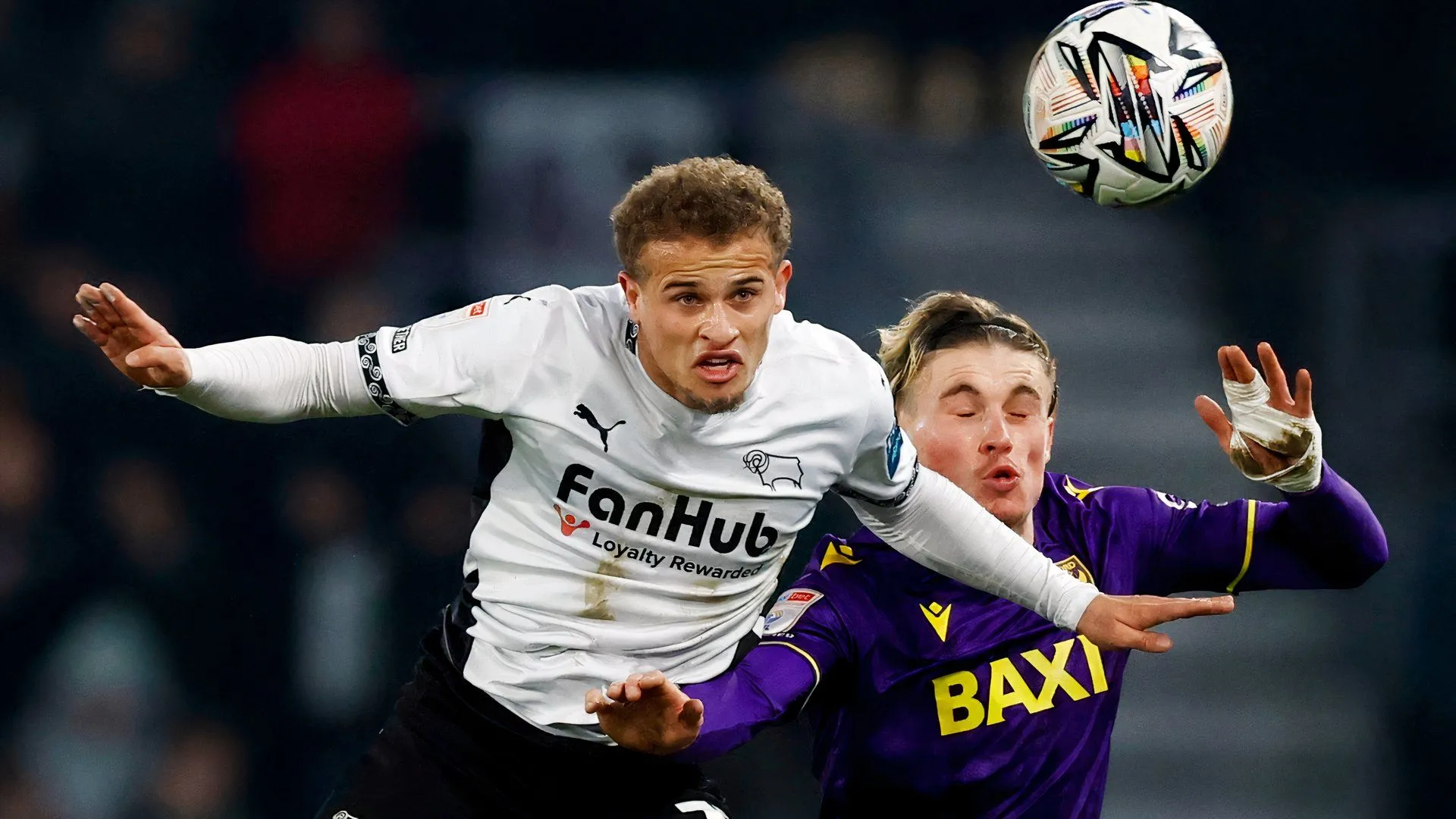 Kenzo Goudmijn trong màu áo Derby County, mẫu số 10 sáng tạo của đội